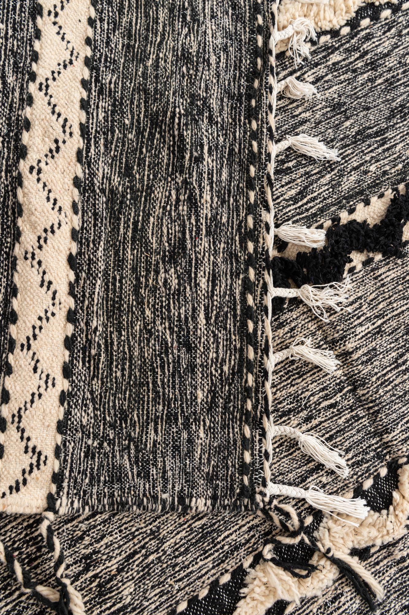 6' 7 x 9' 9 Hand Knotted Moroccan Wool Rug