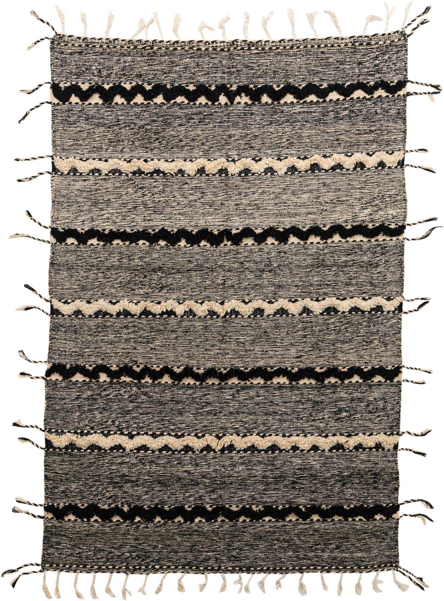 6' 7 x 9' 9 Hand Knotted Moroccan Wool Rug