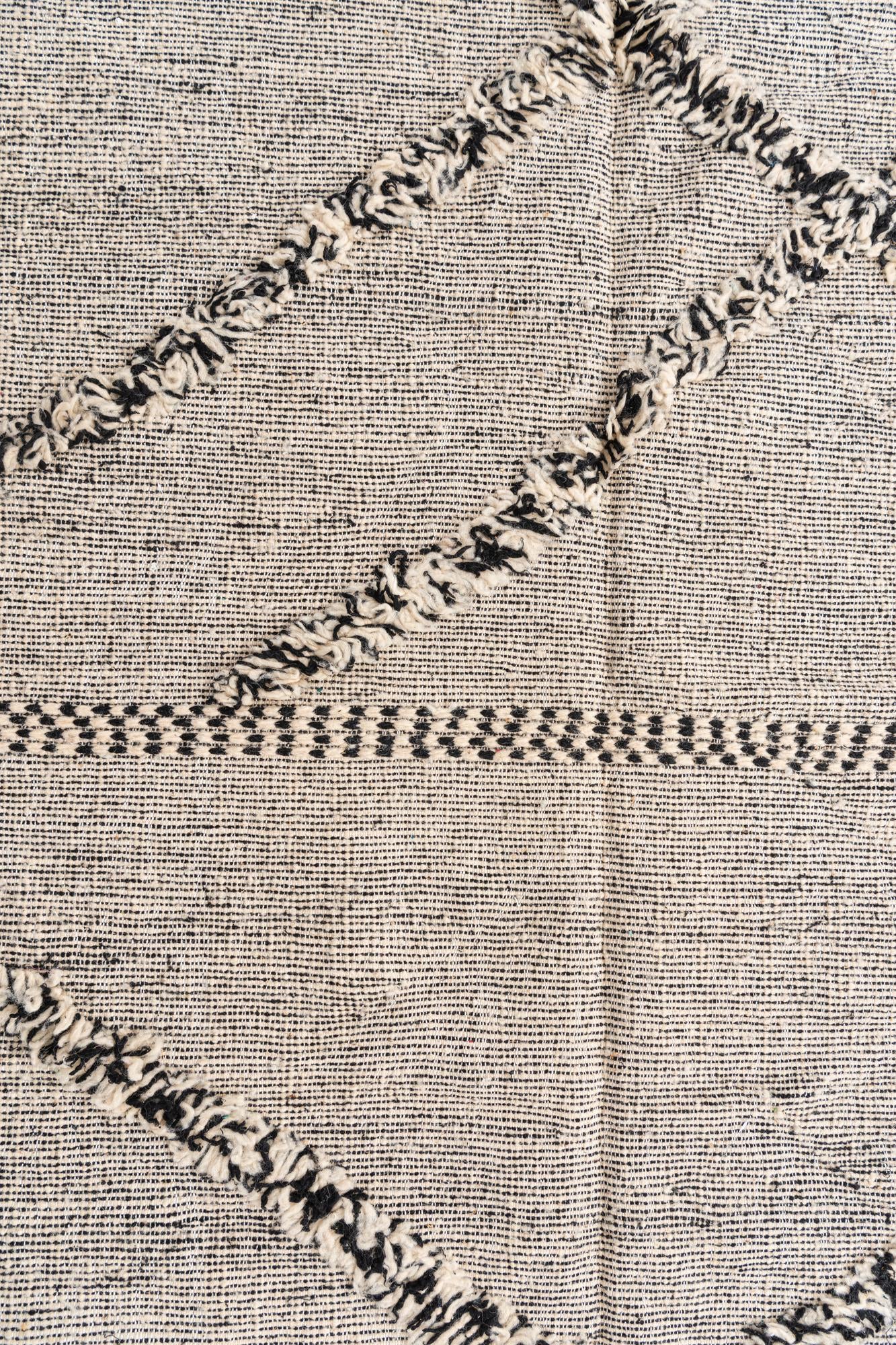 6' 8 x 9' 5 Hand Knotted Moroccan Wool Rug