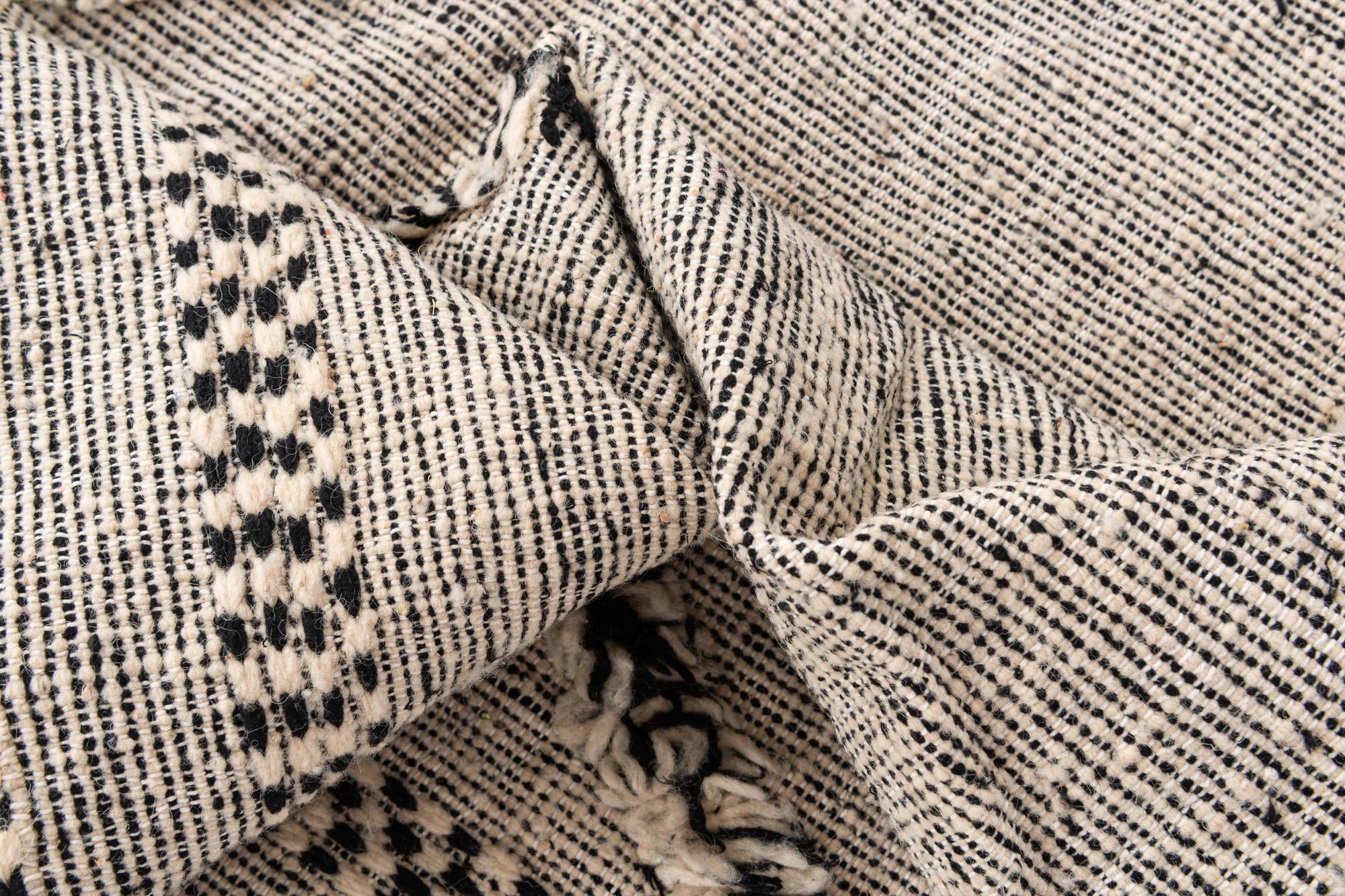 6' 8 x 9' 5 Hand Knotted Moroccan Wool Rug