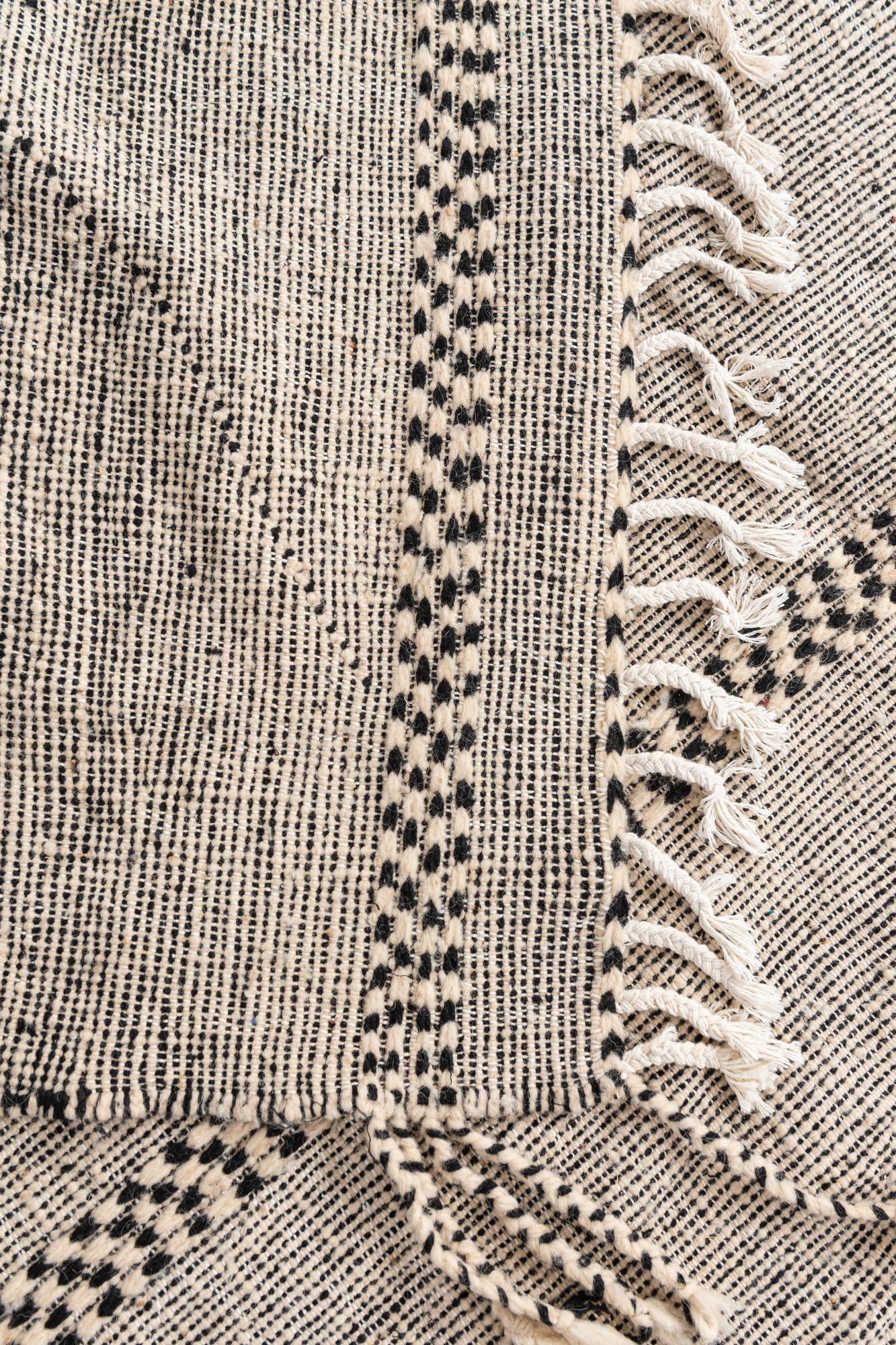 6' 8 x 9' 5 Hand Knotted Moroccan Wool Rug