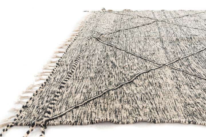 7' x 10' 3 Hand Knotted Moroccan Wool Rug