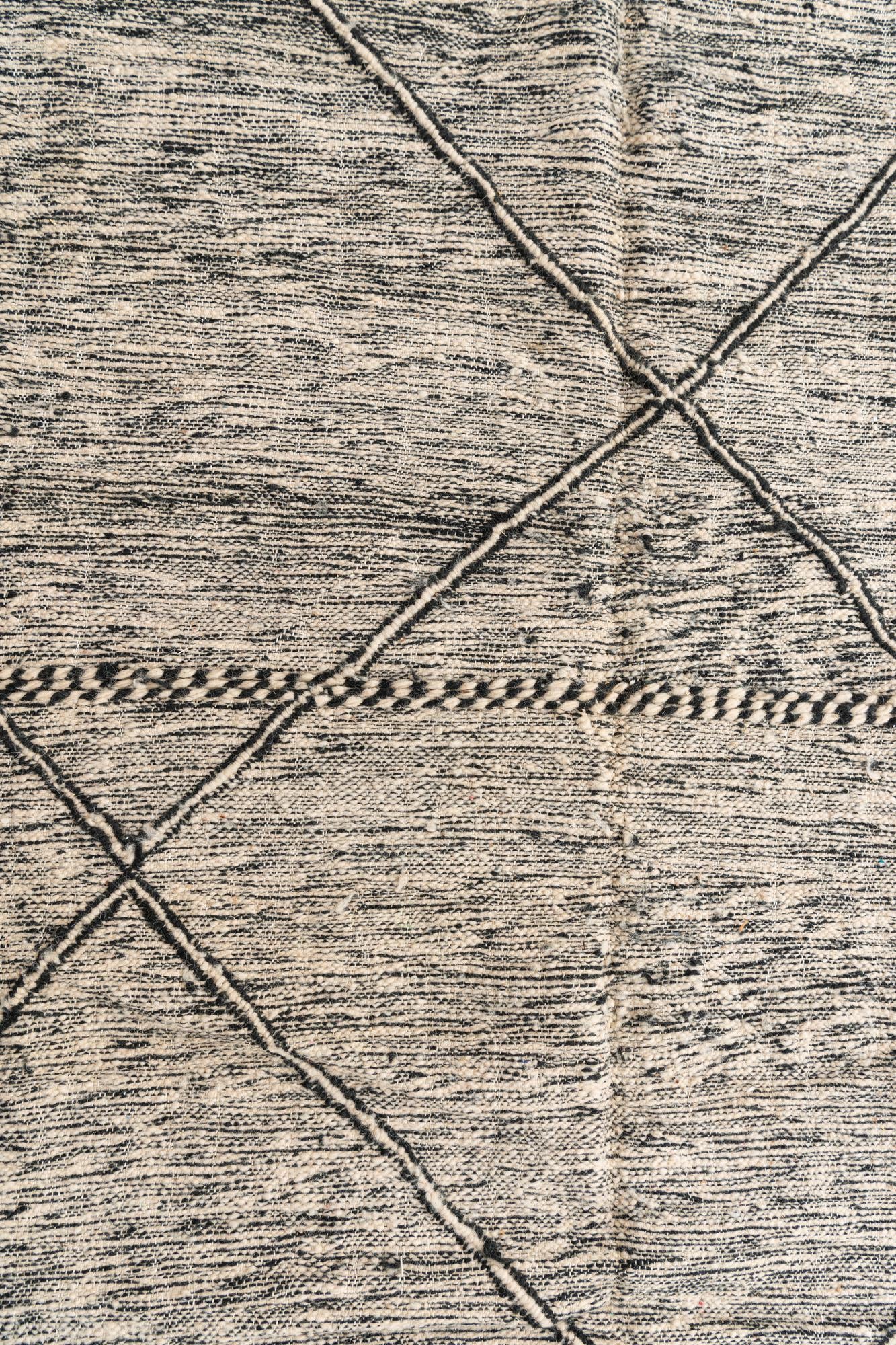 7' x 10' 3 Hand Knotted Moroccan Wool Rug
