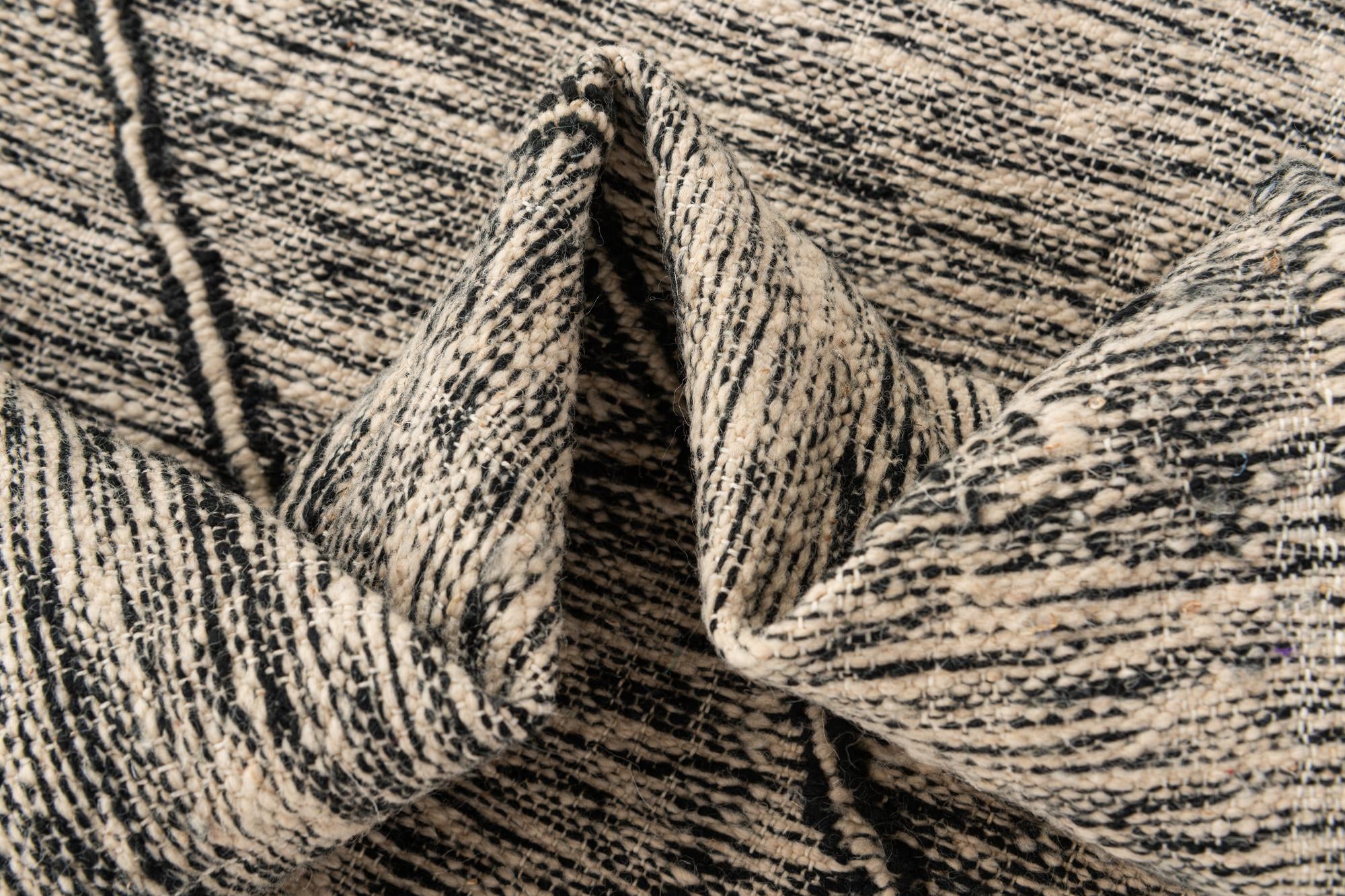 7' x 10' 3 Hand Knotted Moroccan Wool Rug