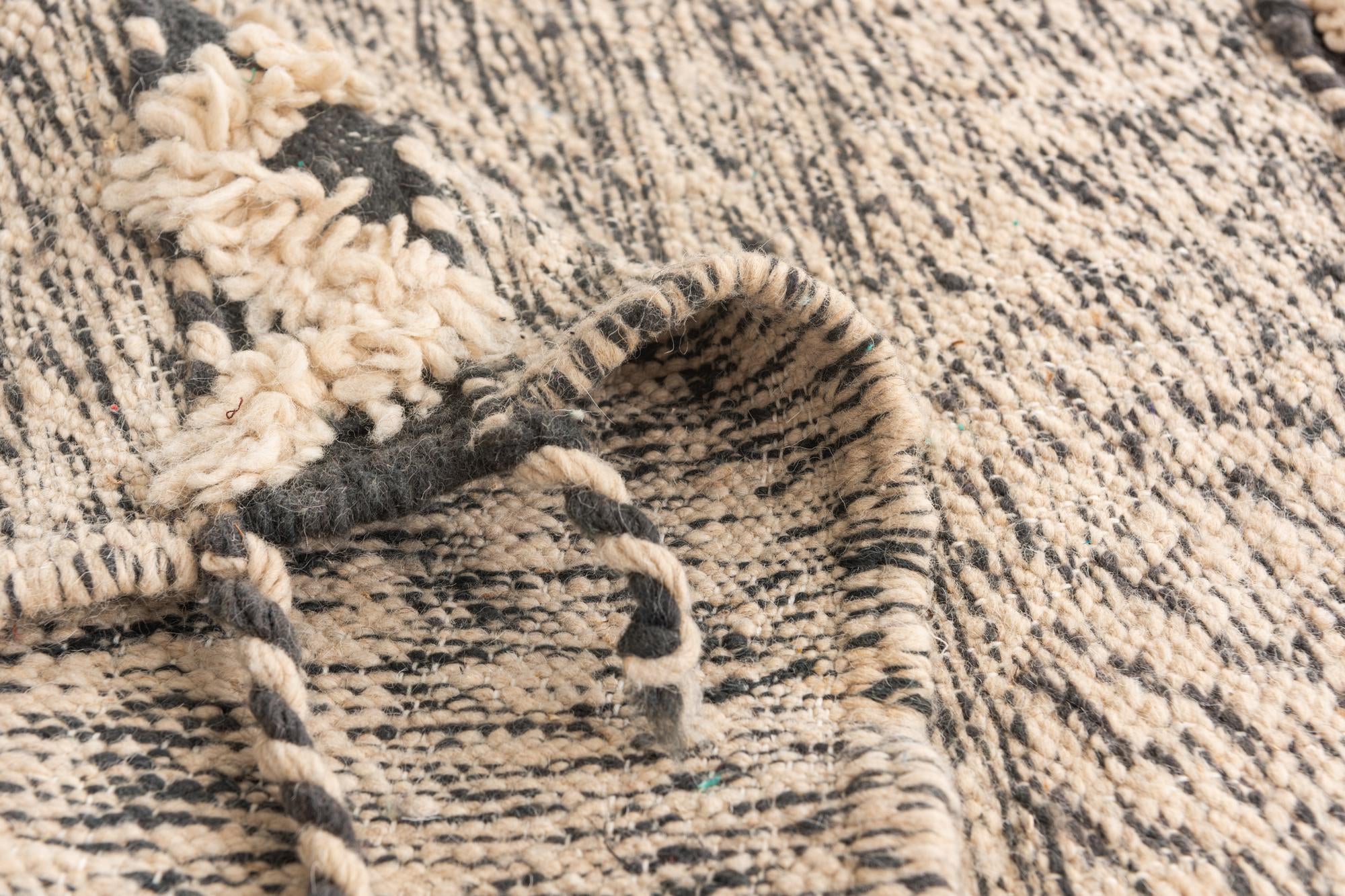 6' 8 x 10' 2 Hand Knotted Moroccan Wool Rug