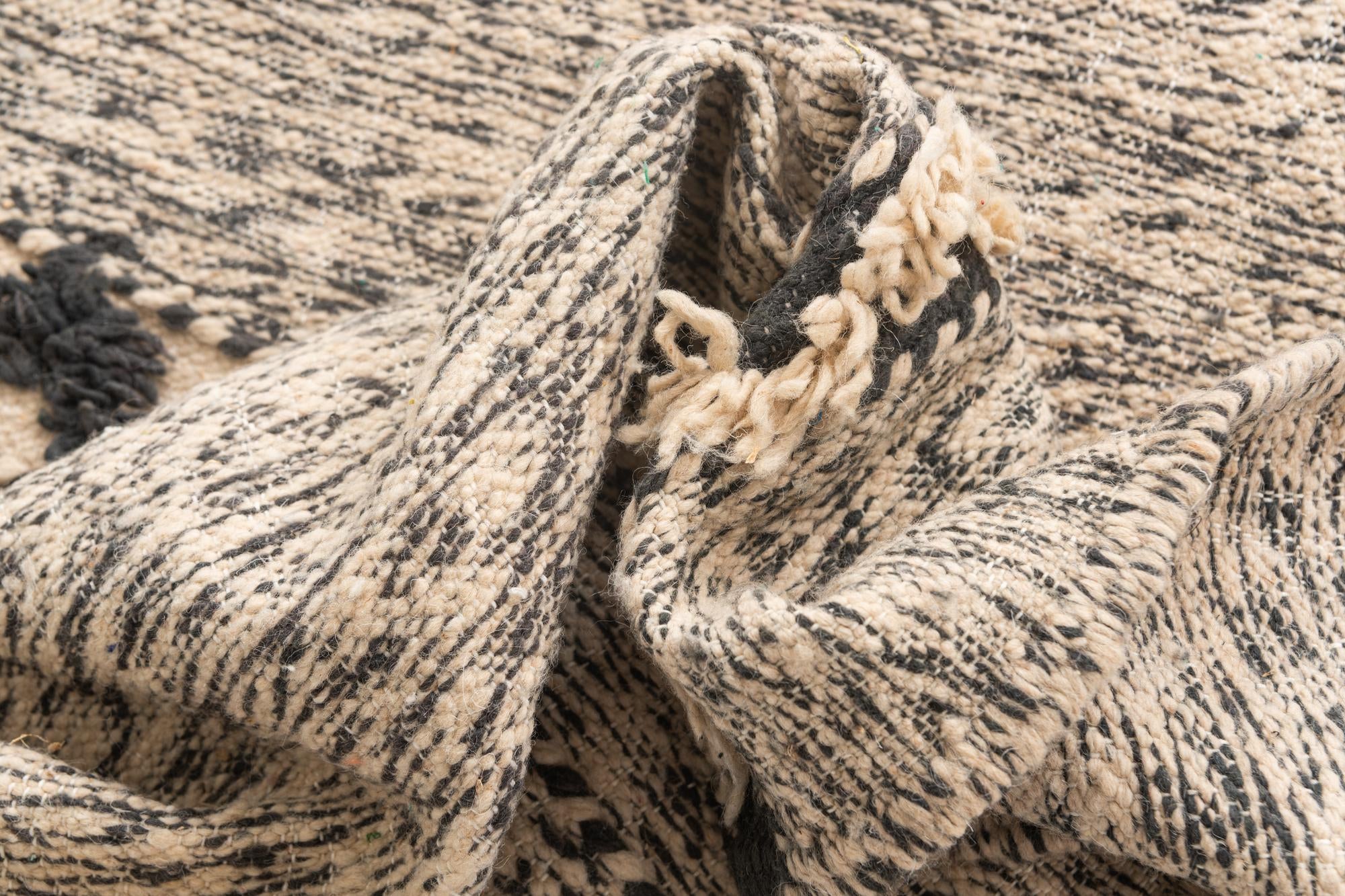 6' 8 x 10' 2 Hand Knotted Moroccan Wool Rug