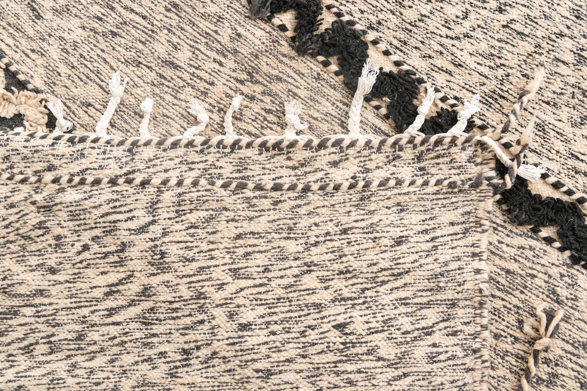 6' 8 x 10' 2 Hand Knotted Moroccan Wool Rug