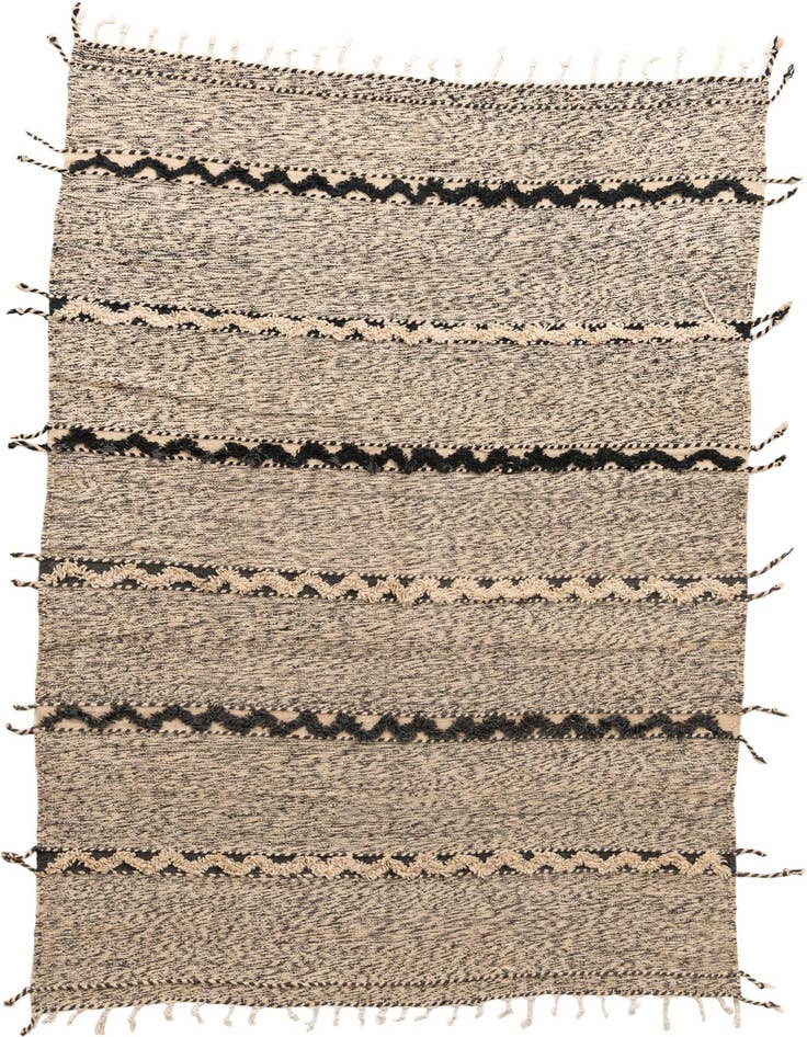 Detail image of 6' 8 x 10' 2 Hand Knotted Moroccan Wool Rug