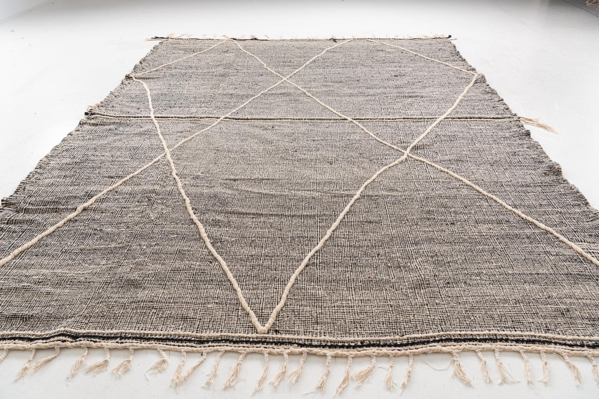 9' 9 x 13' Hand Knotted Moroccan Wool Rug