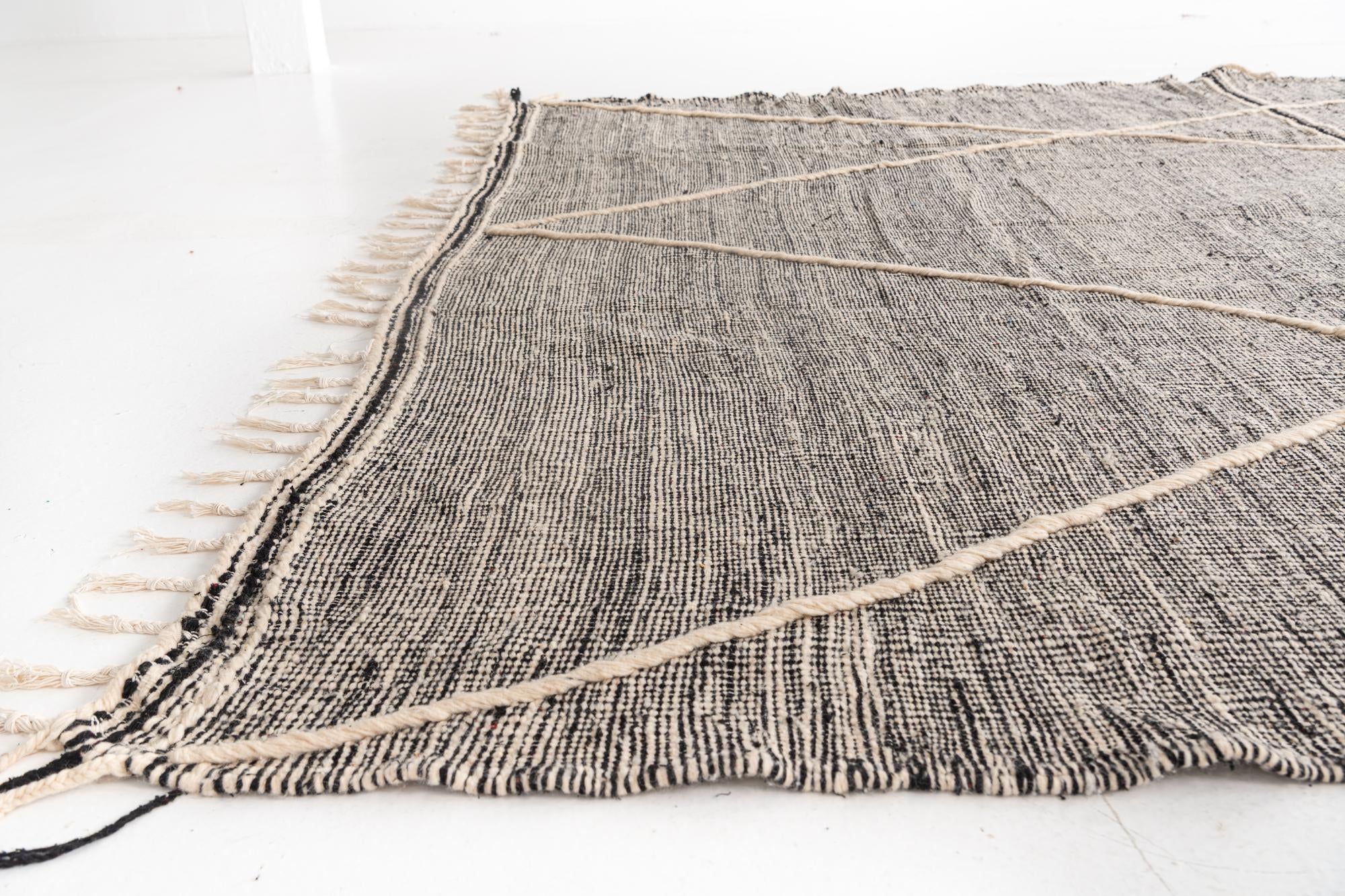 9' 9 x 13' Hand Knotted Moroccan Wool Rug