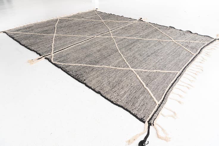 Detail image of 9' 10 x 12' 9 Hand Knotted Moroccan Wool Rug