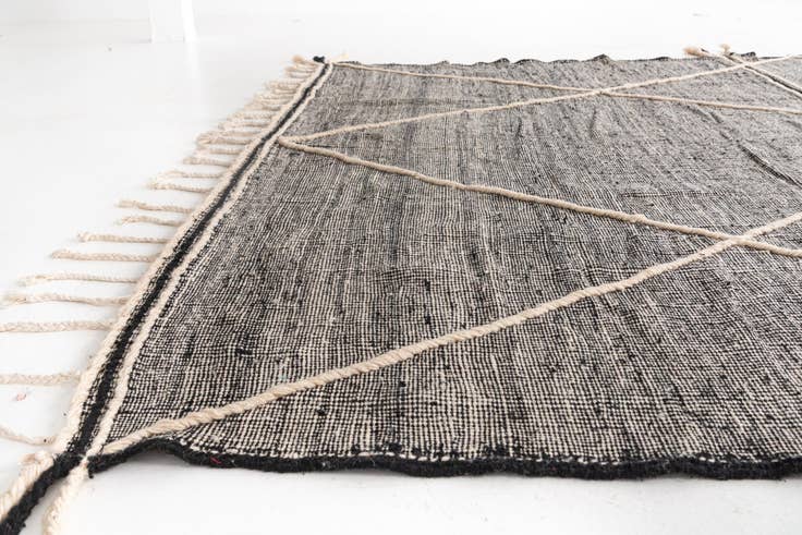 Detail image of 9' 10 x 12' 9 Hand Knotted Moroccan Wool Rug