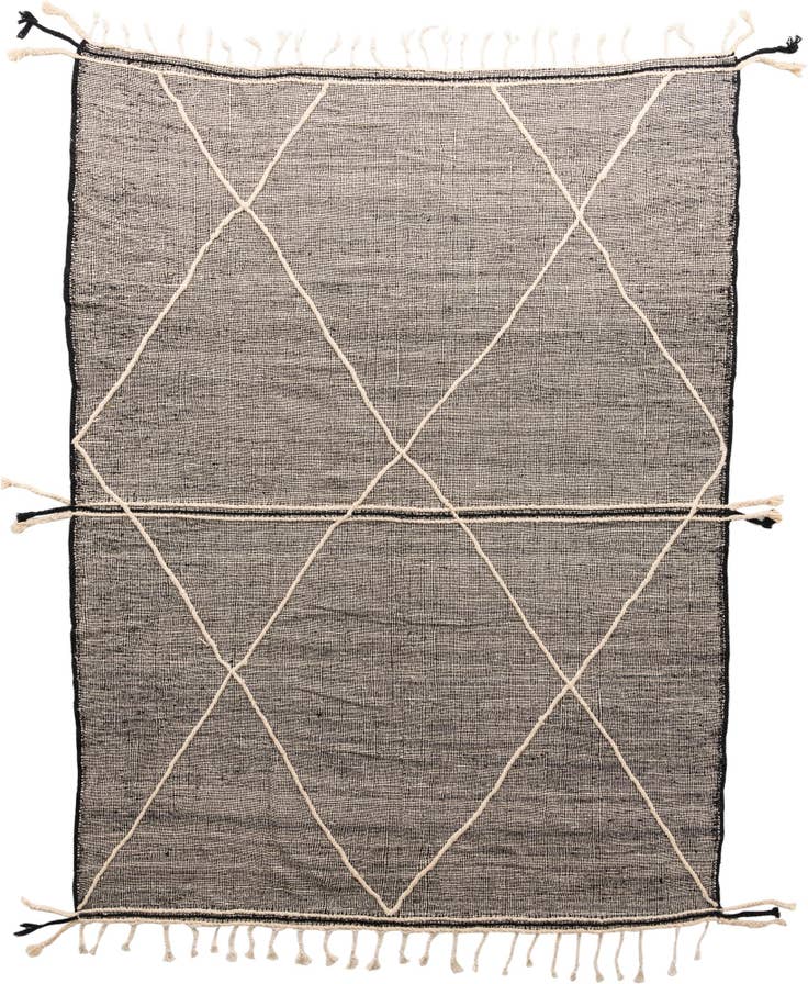 Detail image of 9' 10 x 12' 9 Hand Knotted Moroccan Wool Rug