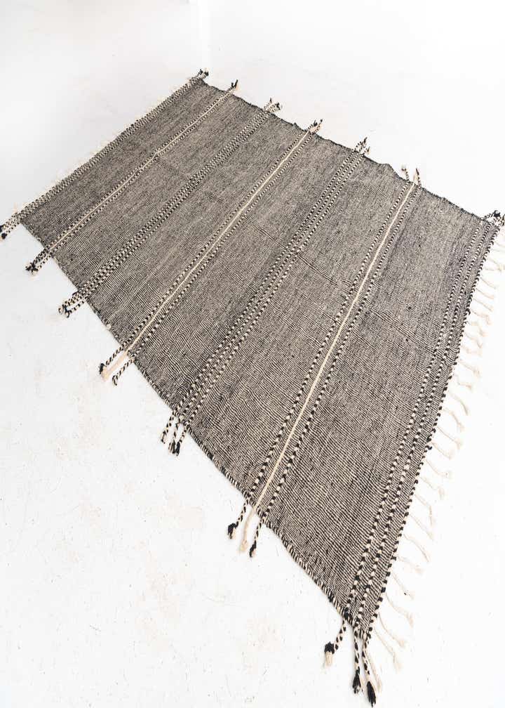 6' 9 x 10' 4 Hand Knotted Moroccan Wool Rug