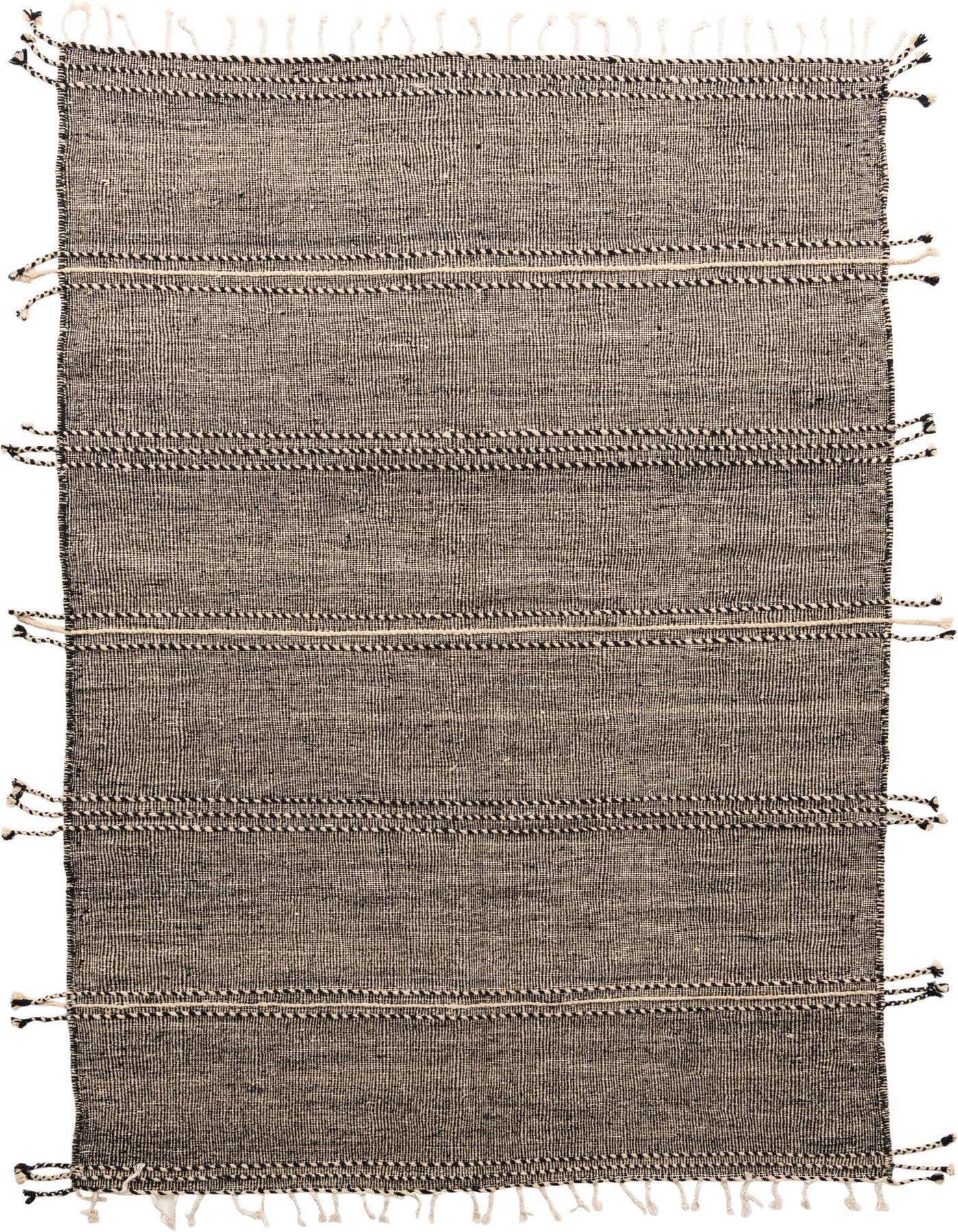 6' 9 x 10' 4 Hand Knotted Moroccan Wool Rug