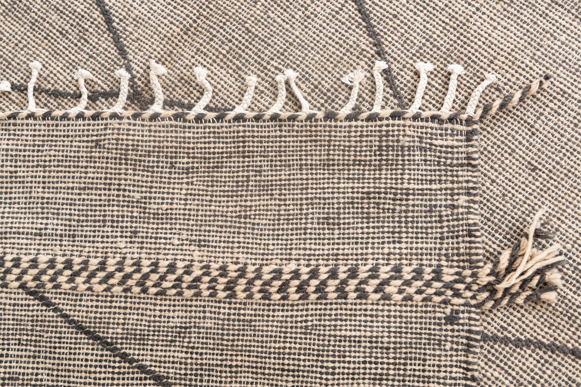 6' 7 x 9' 2 Hand Knotted Moroccan Wool Rug