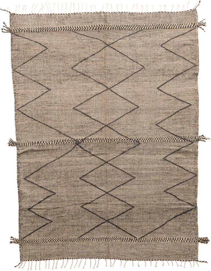 Detail image of 6' 7 x 9' 2 Hand Knotted Moroccan Wool Rug