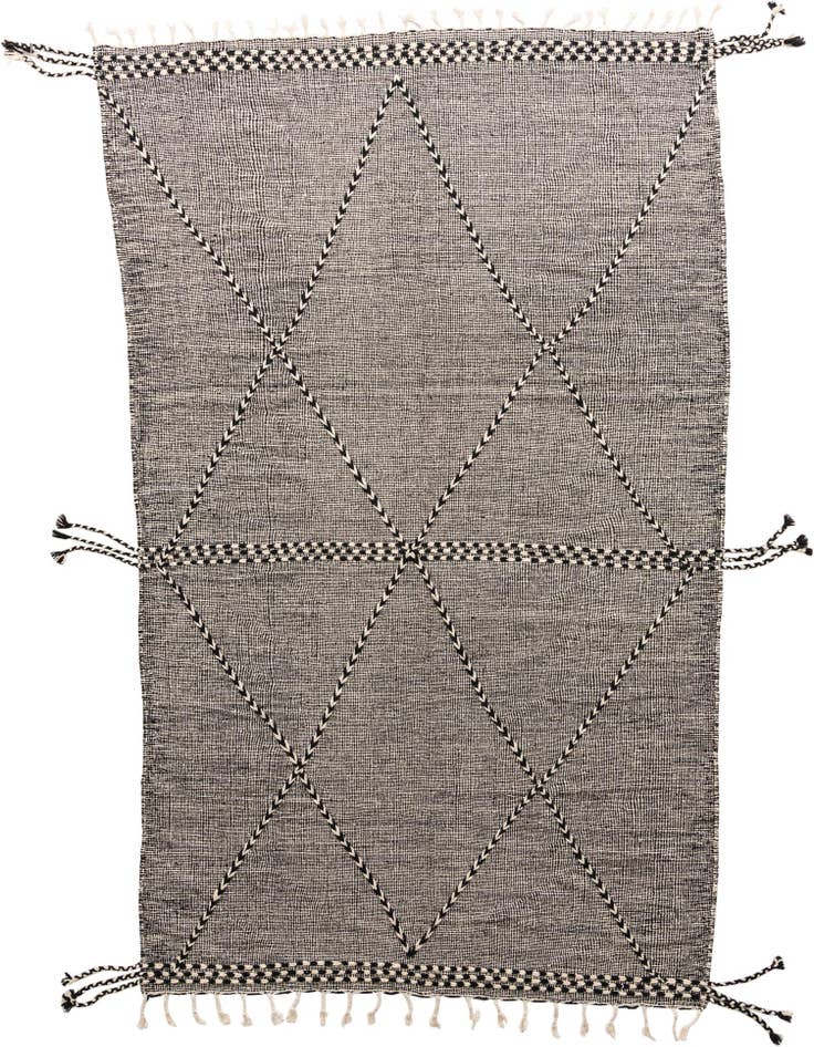 Detail image of 7' 2 x 12' 3 Hand Knotted Moroccan Wool Rug