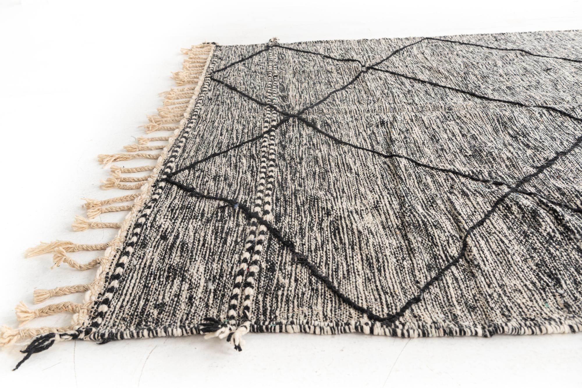 6' 2 x 9' 9 Hand Knotted Moroccan Wool Rug