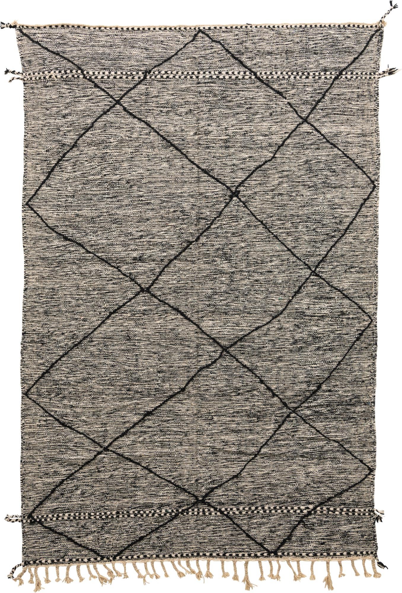 6' 2 x 9' 9 Hand Knotted Moroccan Wool Rug