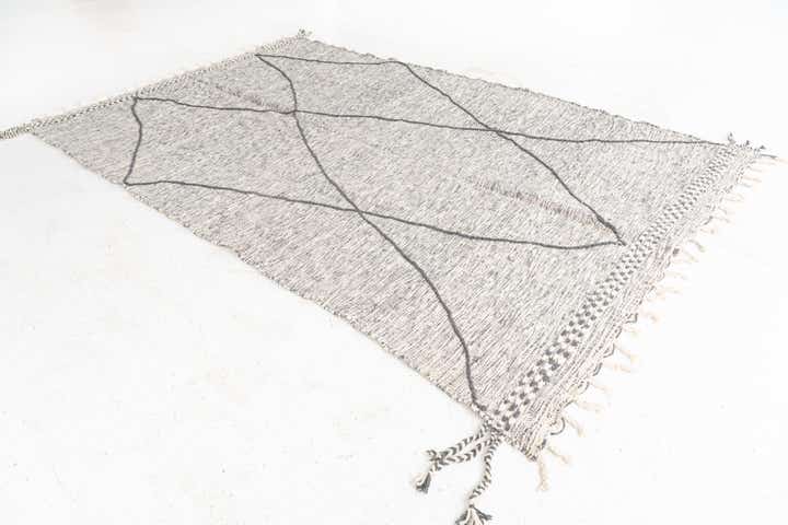 6' 2 x 10' Hand Knotted Moroccan Wool Rug