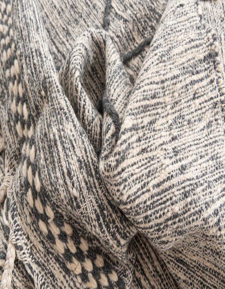 Detail image of 6' 2 x 10'  Hand Knotted Moroccan Wool Rug