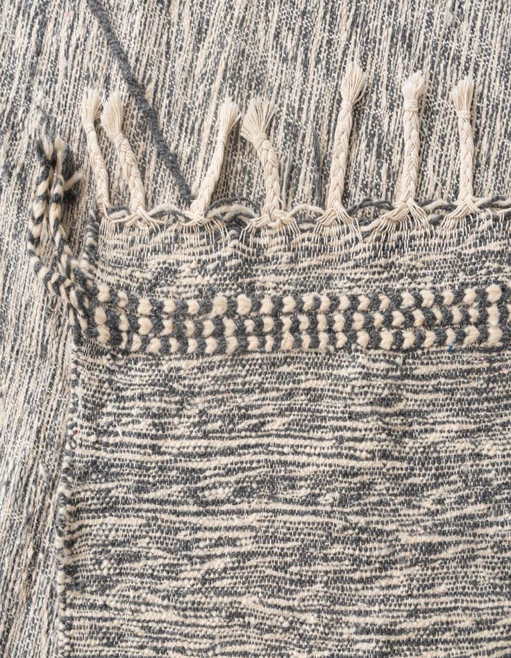 Detail image of 6' 2 x 10'  Hand Knotted Moroccan Wool Rug