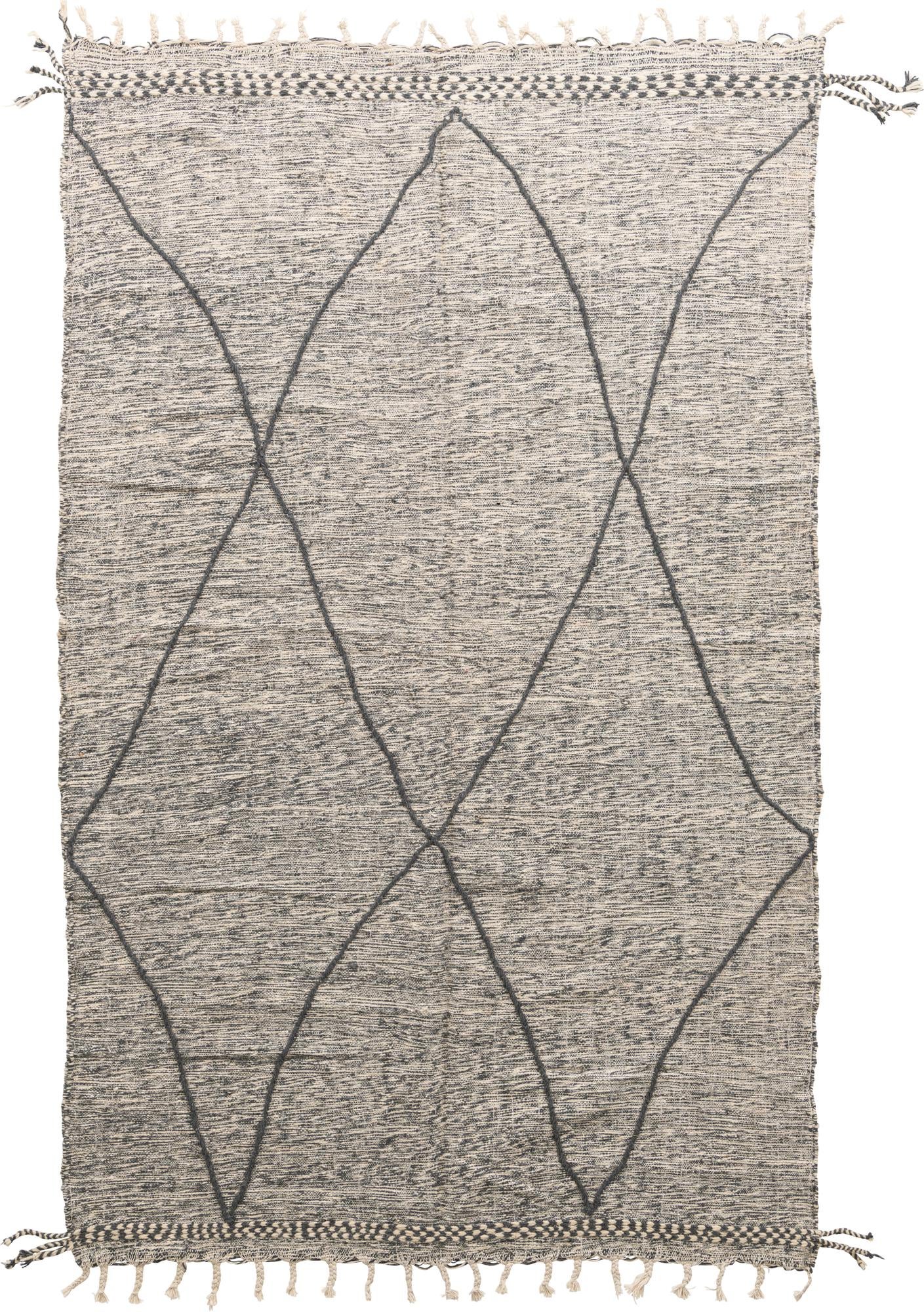 6' 2 x 10' Hand Knotted Moroccan Wool Rug