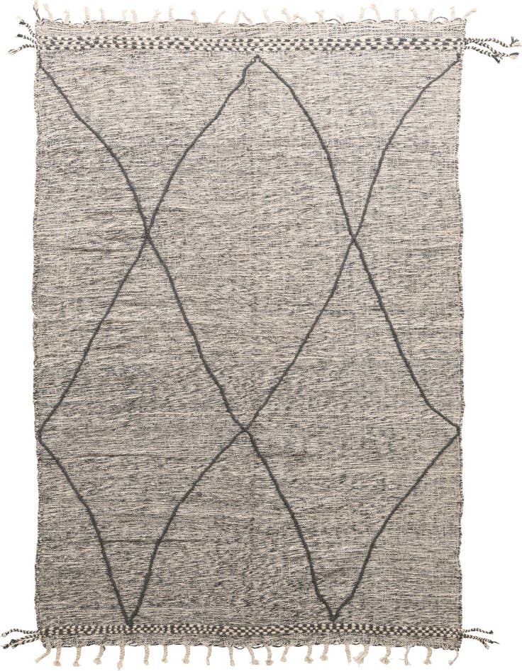 Detail image of 6' 2 x 10' Hand Knotted Moroccan Wool Rug