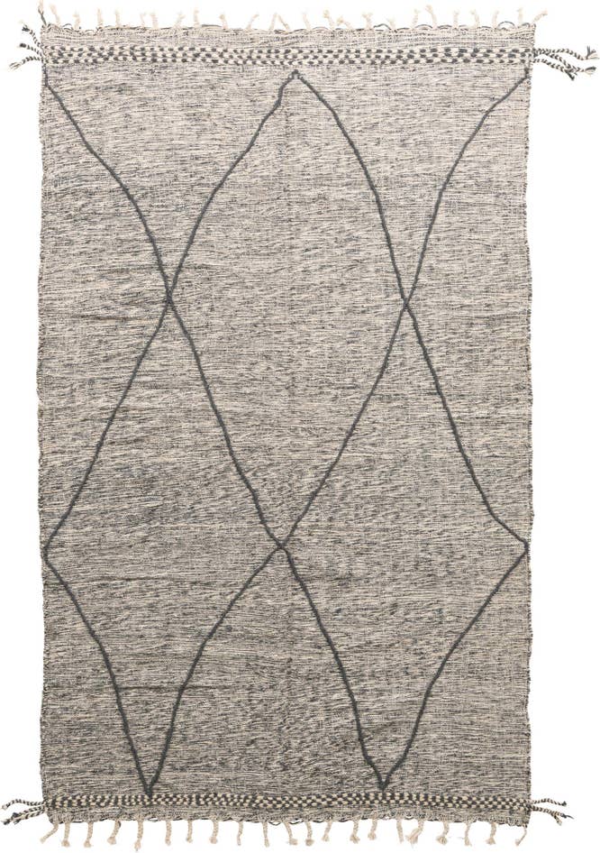 Detail image of 6' 2 x 10' Hand Knotted Moroccan Wool Rug