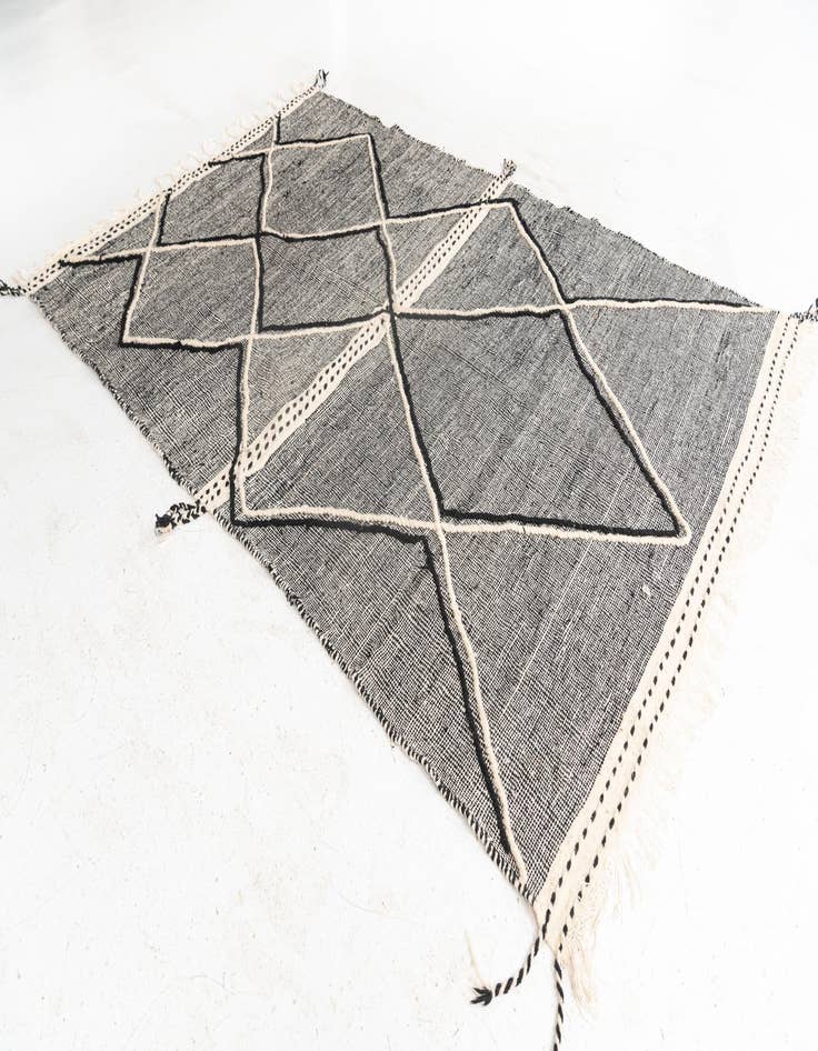 Detail image of 6' 1 x 9' 5  Hand Knotted Moroccan Wool Rug