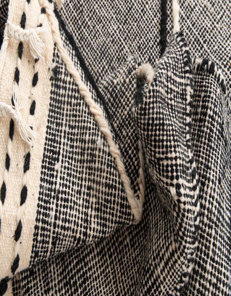 Detail image of 6' 1 x 9' 5  Hand Knotted Moroccan Wool Rug