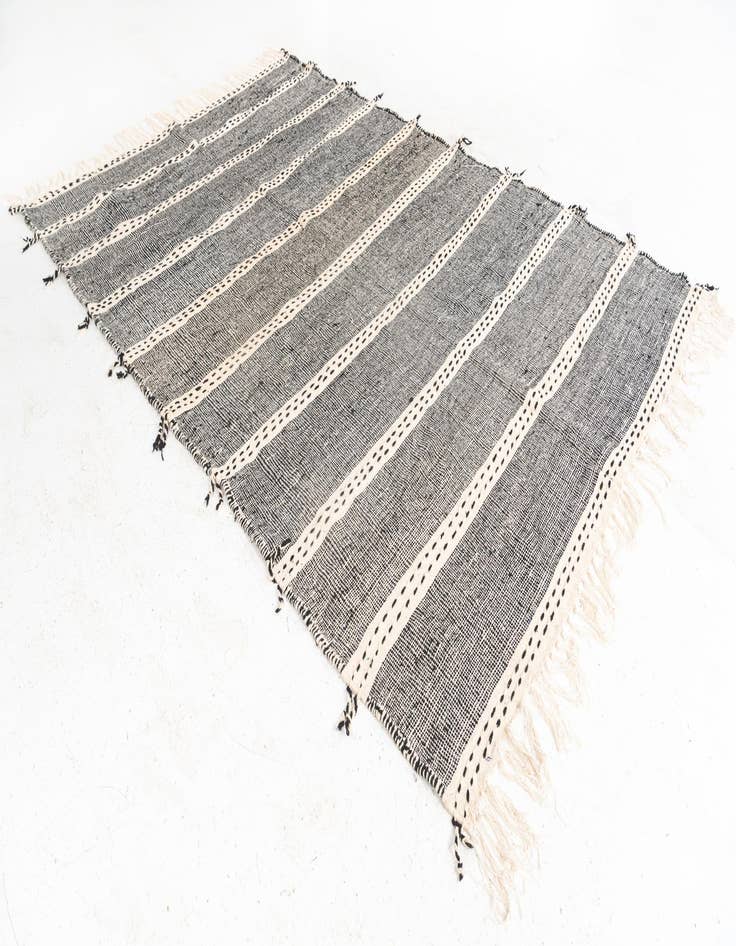 Detail image of 6' 4 x 9' 8 Hand Knotted Moroccan Wool Rug