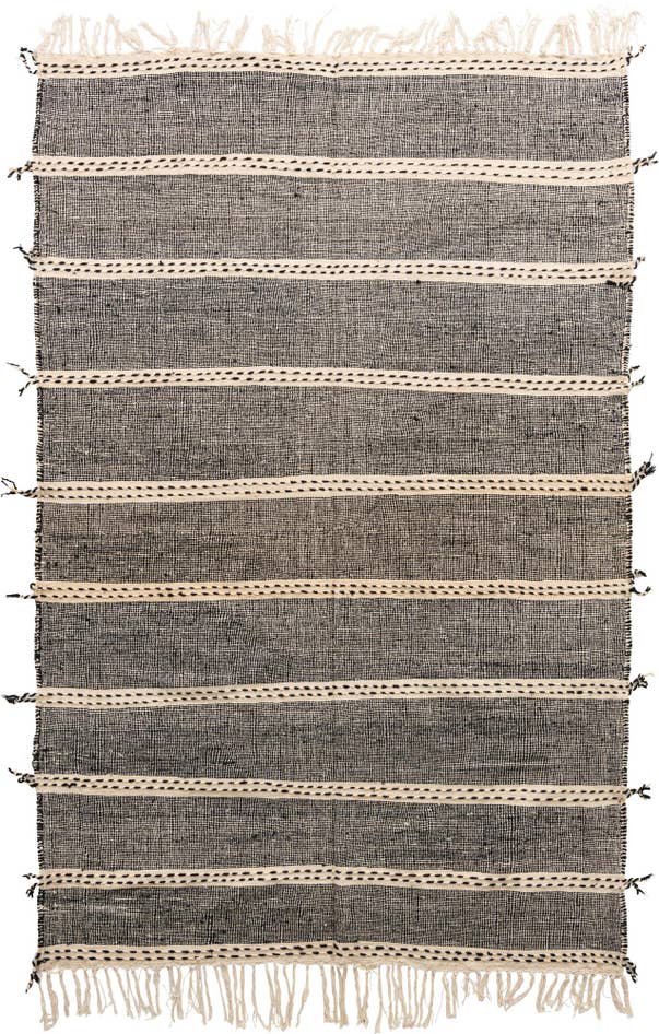 Detail image of 6' 4 x 9' 8 Hand Knotted Moroccan Wool Rug