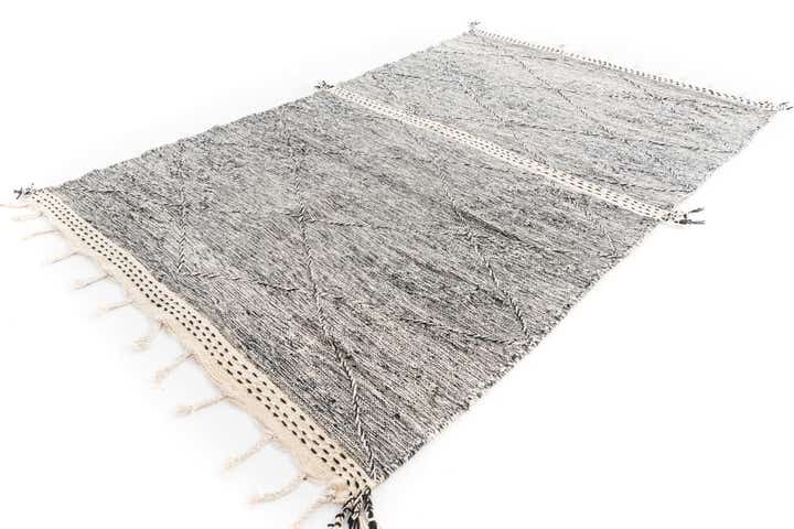 5' 10 x 9' 4 Hand Knotted Moroccan Wool Rug