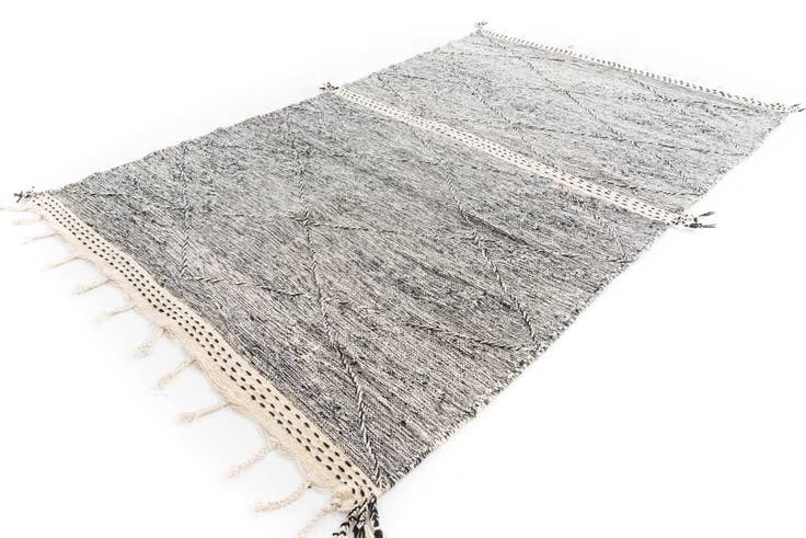 Detail image of 5' 10 x 9' 4 Hand Knotted Moroccan Wool Rug