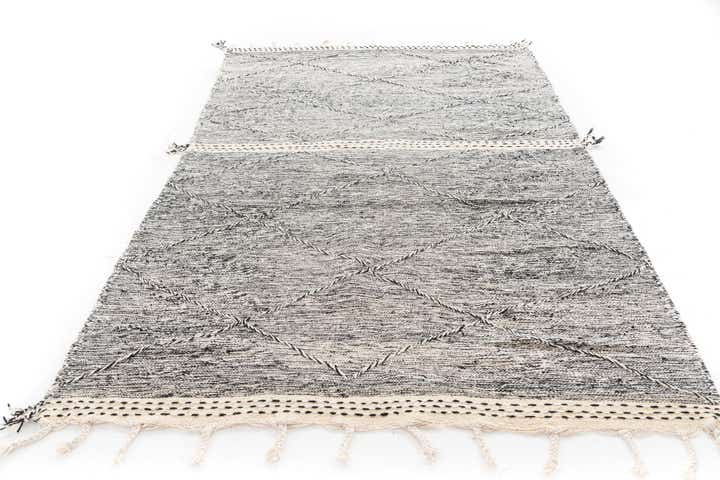 5' 10 x 9' 4 Hand Knotted Moroccan Wool Rug