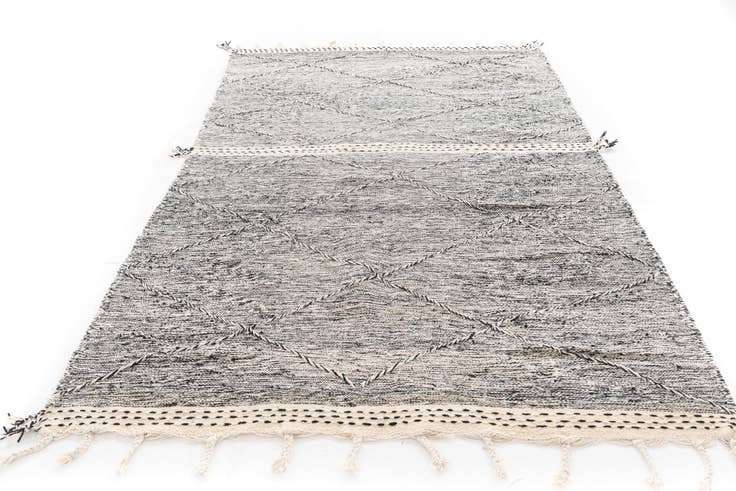 Detail image of 5' 10 x 9' 4 Hand Knotted Moroccan Wool Rug