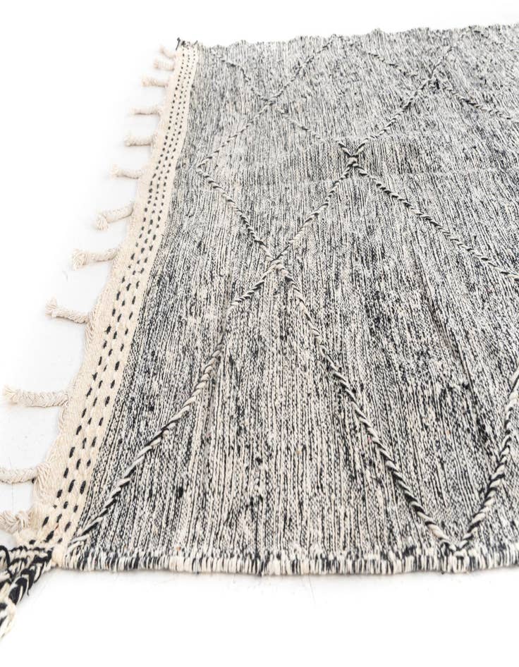 Detail image of 5' 10 x 9' 4  Hand Knotted Moroccan Wool Rug