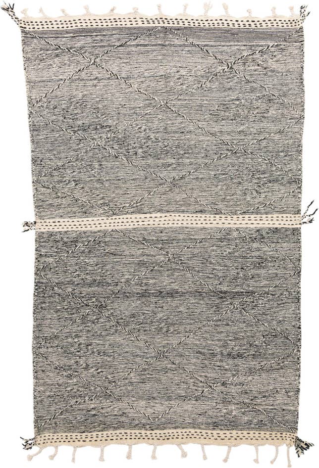 Detail image of 5' 10 x 9' 4 Hand Knotted Moroccan Wool Rug