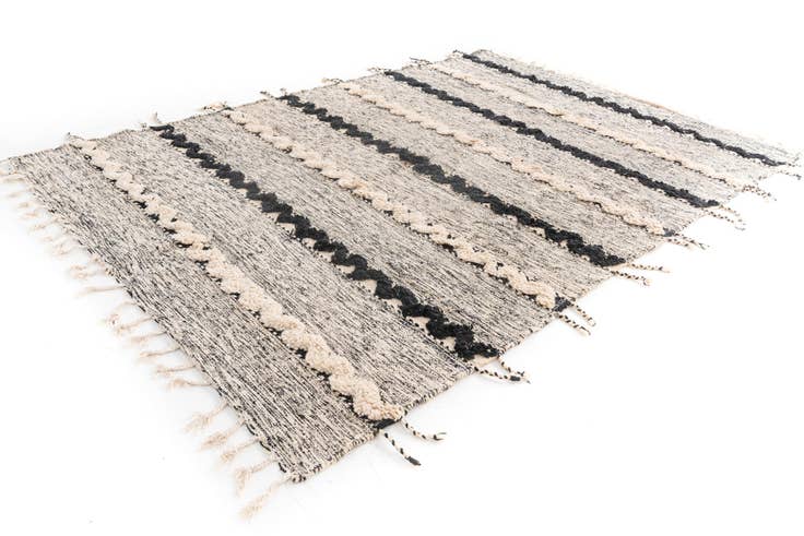 Detail image of 6' 6 x 9' 7 Hand Knotted Moroccan Wool Rug