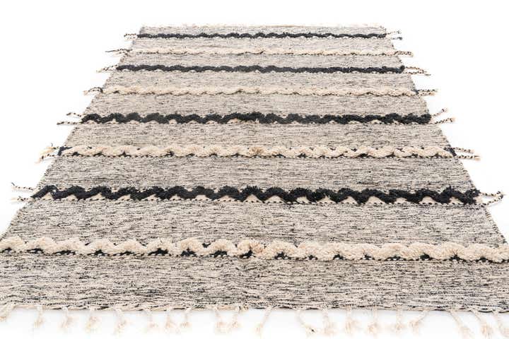 6' 6 x 9' 7 Hand Knotted Moroccan Wool Rug