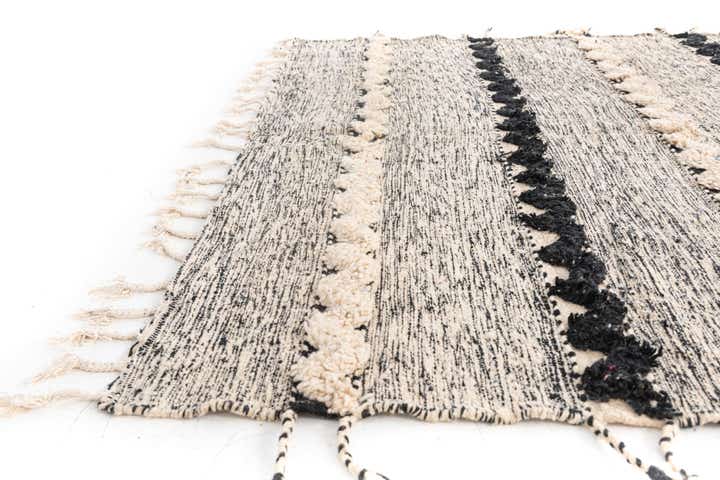 6' 6 x 9' 7 Hand Knotted Moroccan Wool Rug