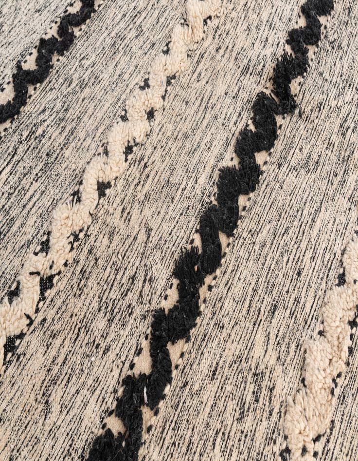 Detail image of 6' 6 x 9' 7  Hand Knotted Moroccan Wool Rug