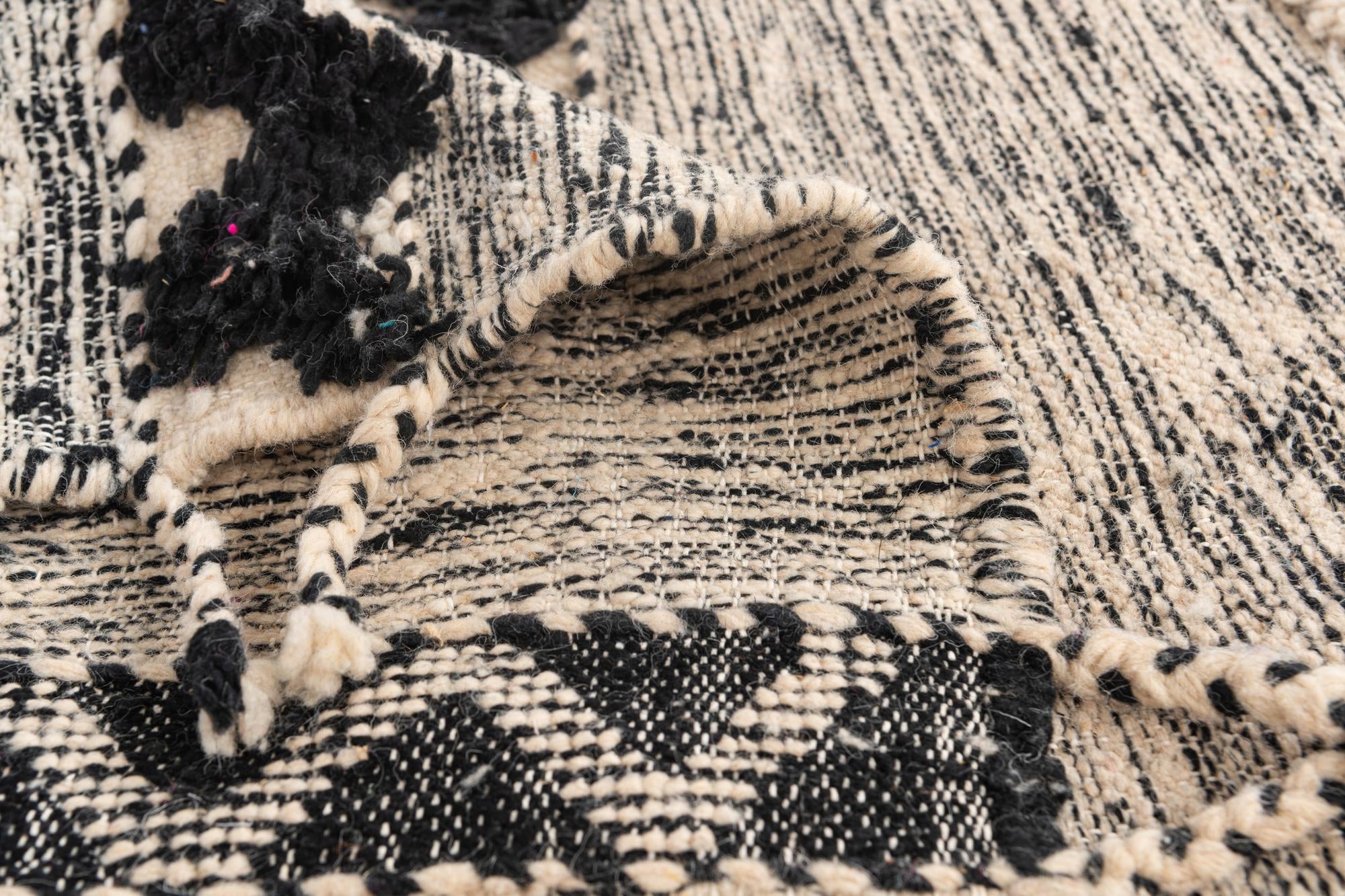 6' 6 x 9' 7 Hand Knotted Moroccan Wool Rug