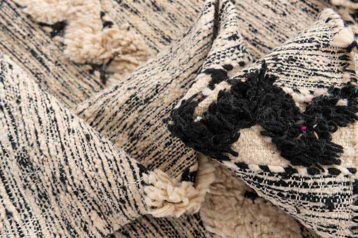 6' 6 x 9' 7 Hand Knotted Moroccan Wool Rug