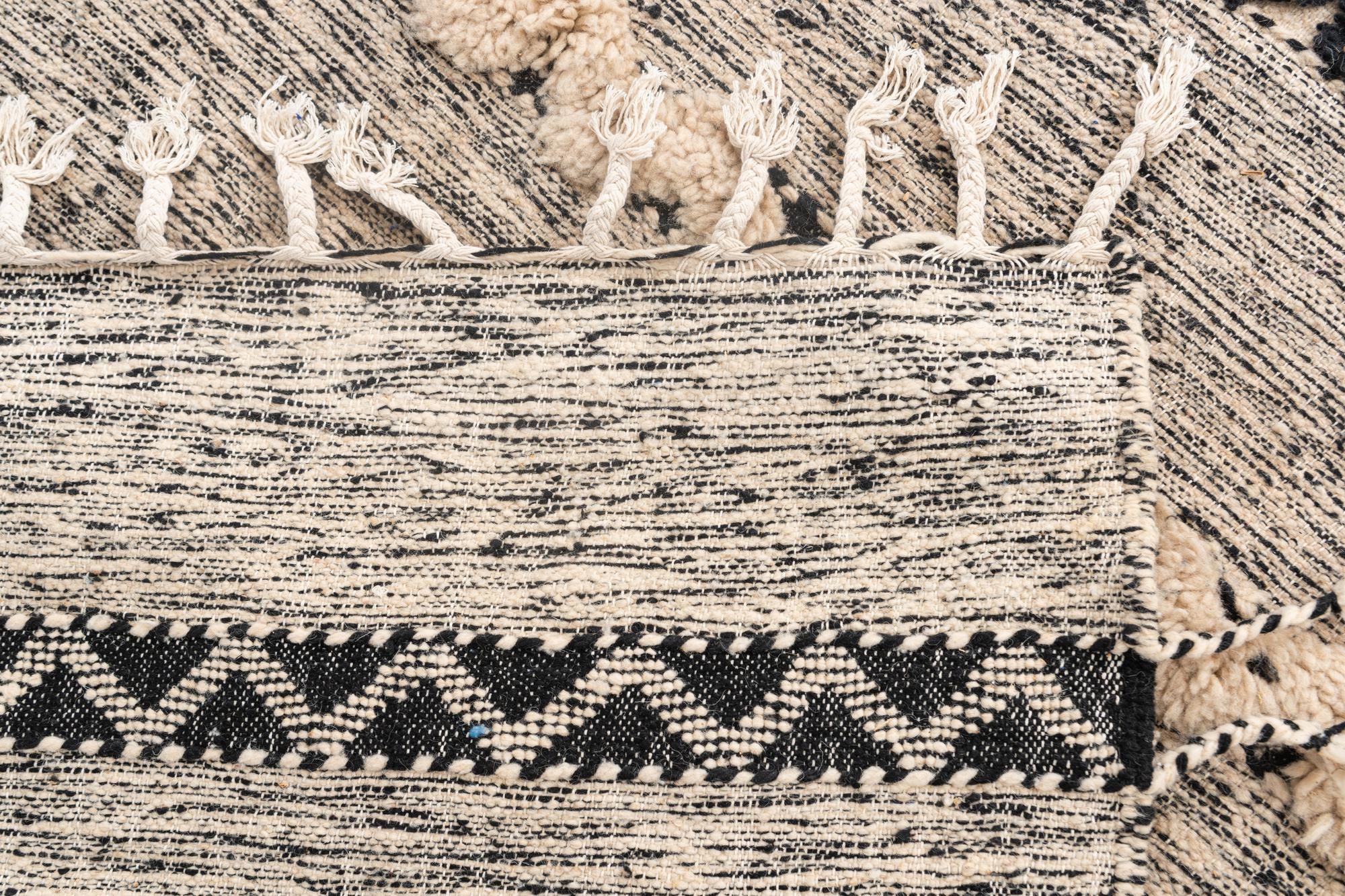6' 6 x 9' 7 Hand Knotted Moroccan Wool Rug