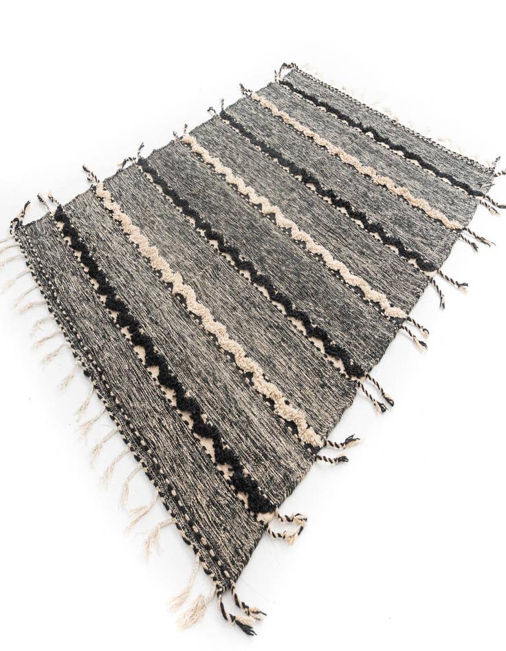 Detail image of 6' 9 x 9' 7 Hand Knotted Moroccan Wool Rug