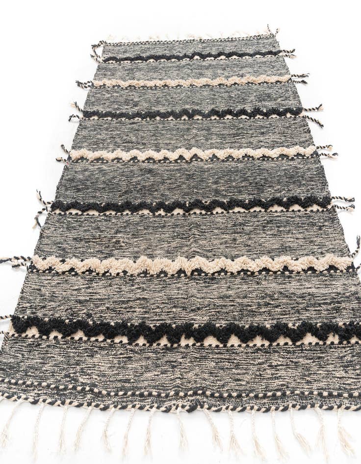 Detail image of 6' 9 x 9' 7 Hand Knotted Moroccan Wool Rug