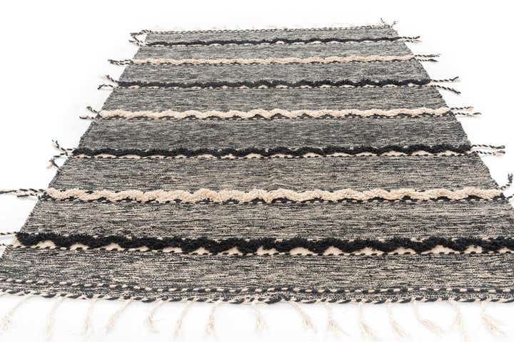 6' 9 x 9' 7 Hand Knotted Moroccan Wool Rug